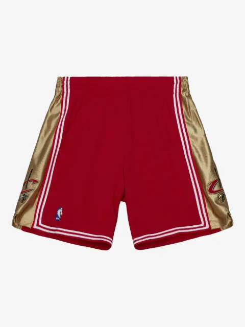 Mitchell & Ness shorts con detalles dorados