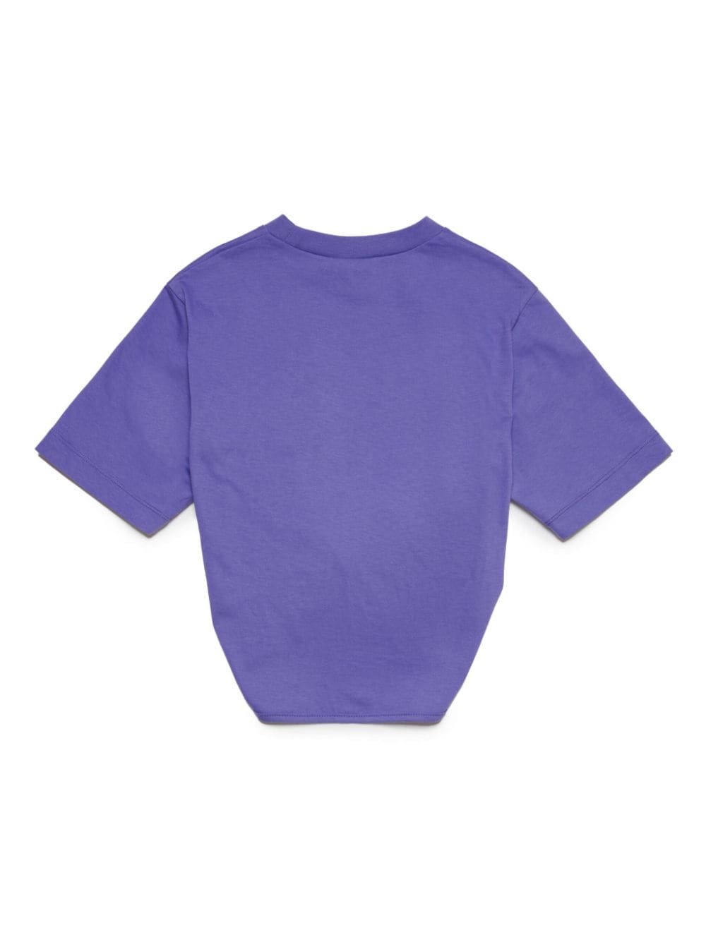 Shop N°21 Logo-print Knot-detail T-shirt In Violett