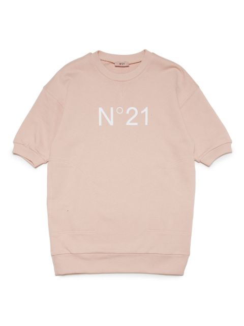 Nº21 Kids logo-print cotton dress