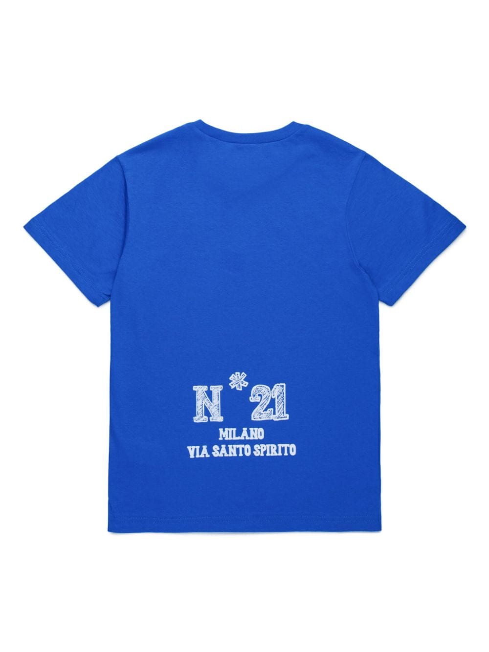 Shop N°21 Logo-print Cotton T-shirt In Blue
