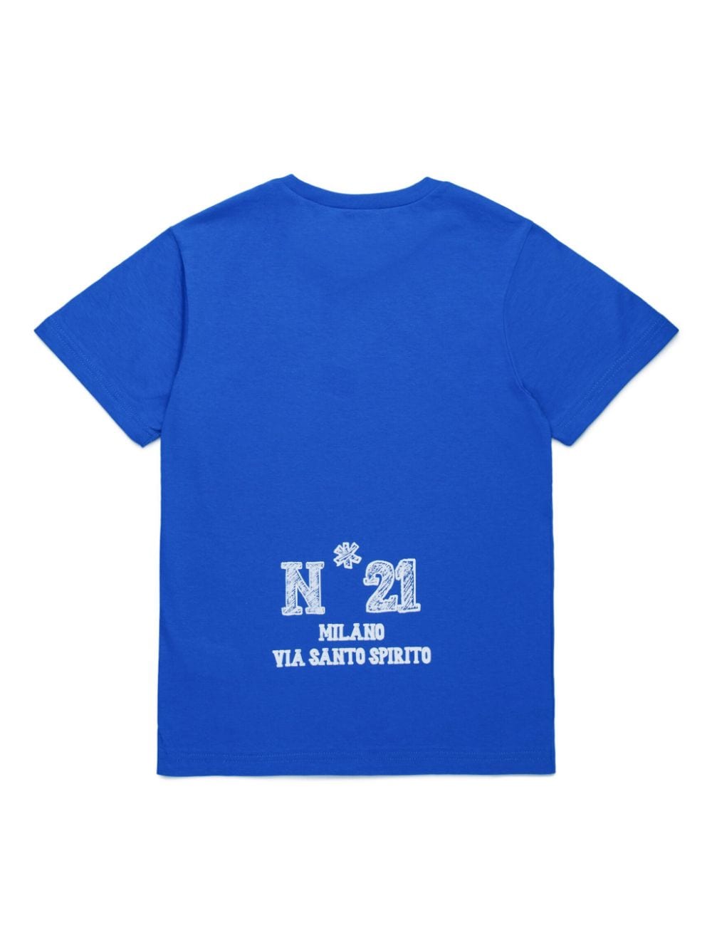 Nº21 Kids logo-print cotton T-shirt - Blauw