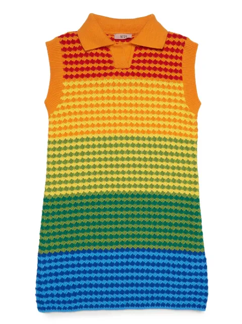 Nº21 Kids striped cotton dress