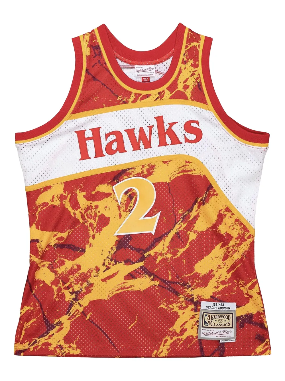 "NBA Atlanta Hawks 1991 Stacey Augmon" basketball jersey
