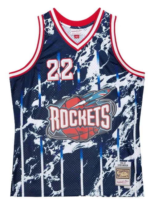 Débardeur Clyde Drexler NBA Houston Rockets 1996 Marble - Mitchell & Ness - Modalova