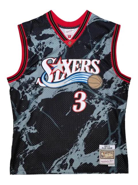 Mitchell & Ness Allen Iverson NBA Philadelphia 76ers 2000 Marble Swingman T-shirt