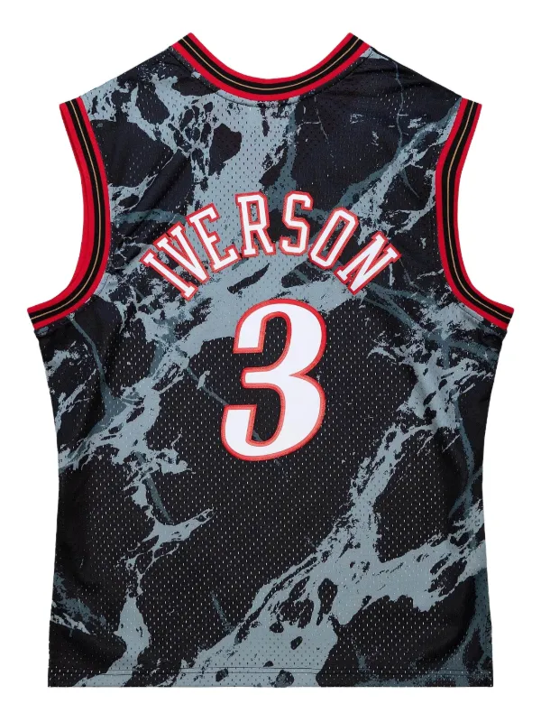 Mitchell Ness Allen Iverson NBA Philadelphia 76ers 2000 Marble