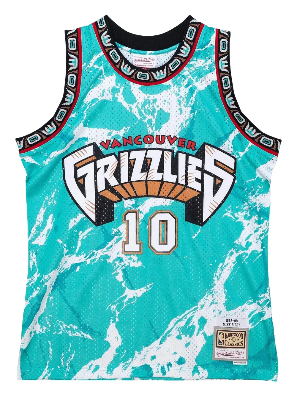 Mitchell & Ness Mike Bibby NBA Grizzlies 1998 Team Marble Swingman vest | Blue | Image 1