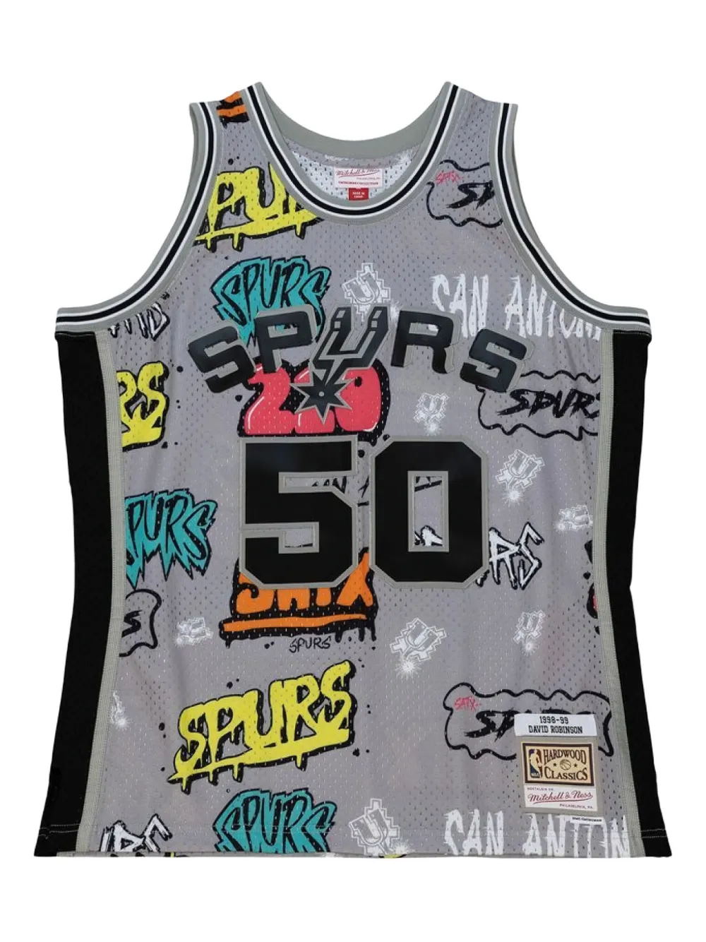 Mitchell & Ness Slap Sticker Swingman "NBA Spurs 1998 David Robinson" Mitchell & Ness Slap Sticker Swingman "NBA Spurs 1998 David Robinson"