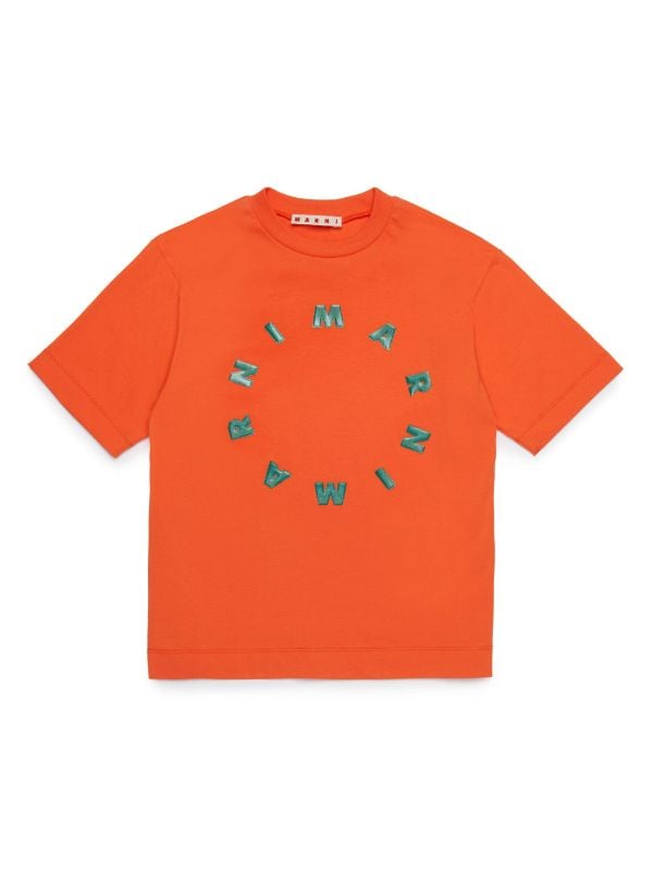 Marni Kids logo-embossed Cotton T-shirt - Farfetch