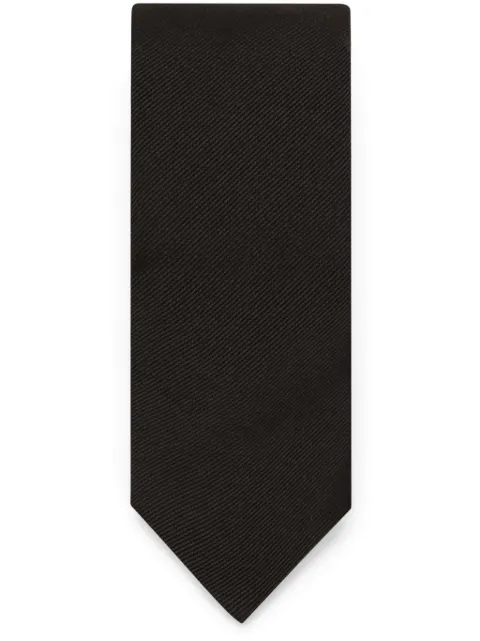 Dolce & Gabbana corbata de seda tejida de canalé