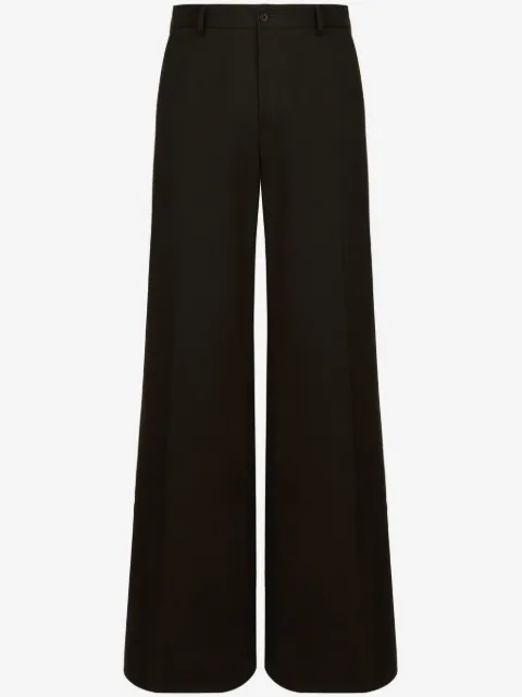 Dolce & Gabbana wide-leg cotton trousers