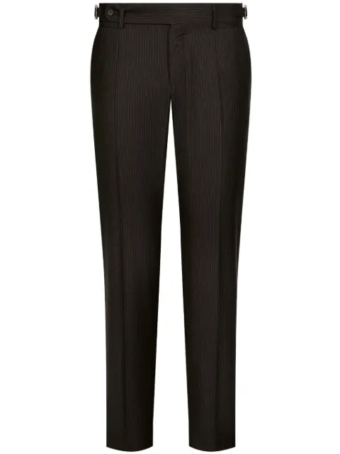 Dolce & Gabbana tapered-leg pinstripe-pattern trousers