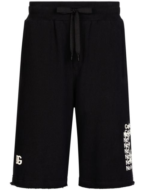 Dolce & Gabbana shorts deportivos con eslogan estampado