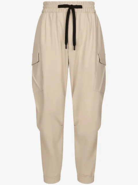Dolce & Gabbana logo-patch drawstring track pants