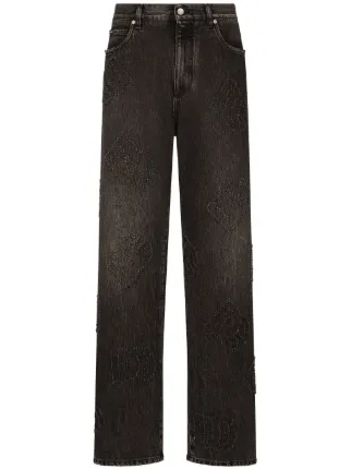 Dolce & Gabbana グレー ローライズストレートデニム Dolce & Gabbana ストレートジーンズ | グレー | FARFETCH JP