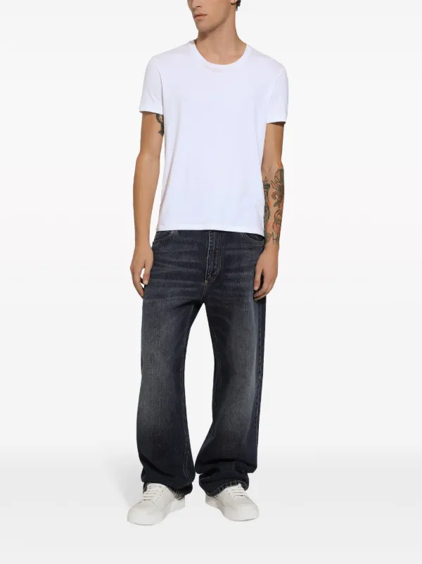 Dolce & Gabbana wide-leg Cotton Jeans | Black | FARFETCH