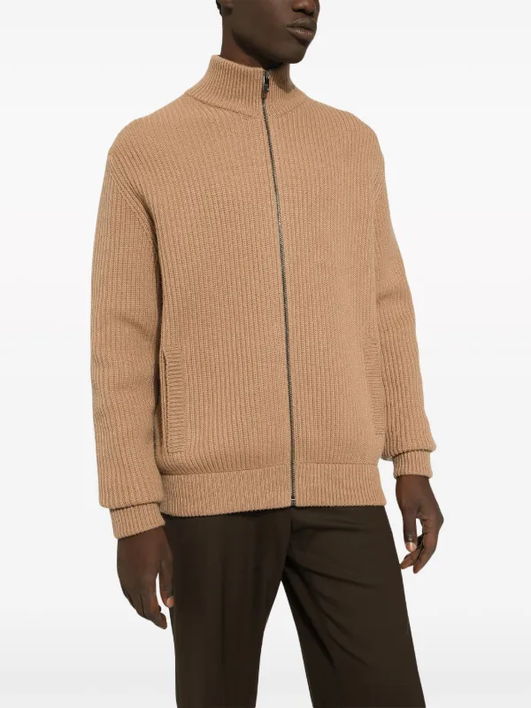 Dolce & Gabbana ribbed-knit Cashmere Cardigan | Neutrals