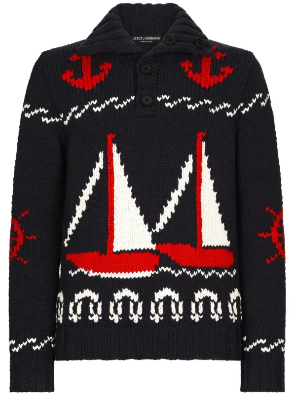 【後払い手数料無料】 | セーター パターンニット Gabbana & Dolce ブラック JP FARFETCH | トップス