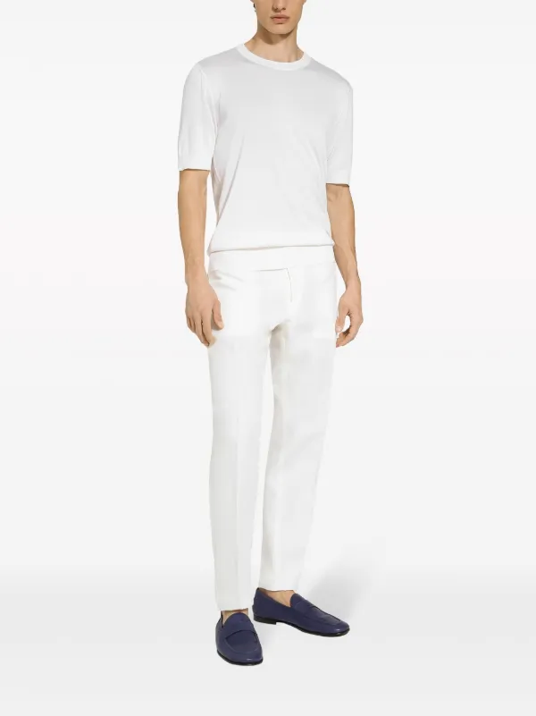 DOLCE&amp;GABBANA シルク ニットトップ 36サイズ Dolce & Gabbana シルク ニットトップ | ホワイト | FARFETCH JP