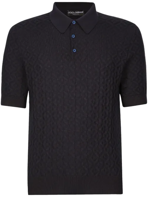 Polo à motif géométrique - Dolce & Gabbana - Modalova