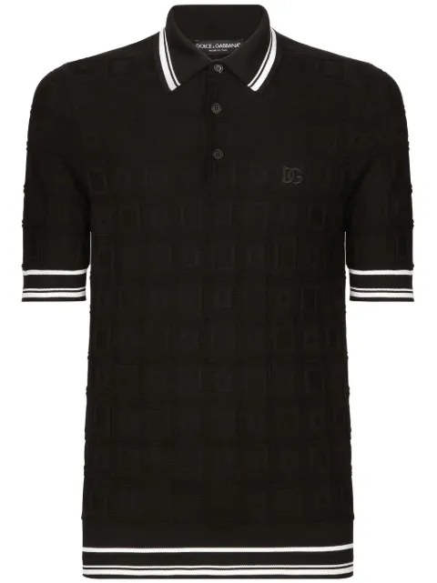 Dolce & Gabbana logo-embroidered polo shirt