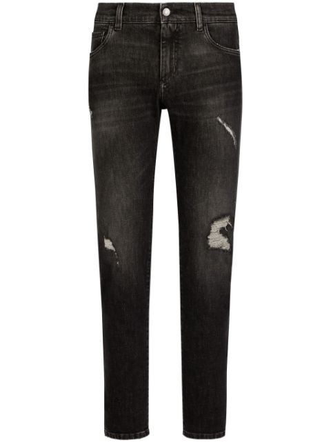 Dolce & Gabbana distressed slim-fit jeans Men