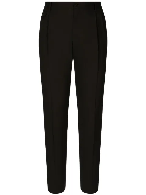 Dolce & Gabbana tapered-leg box-pleat trousers