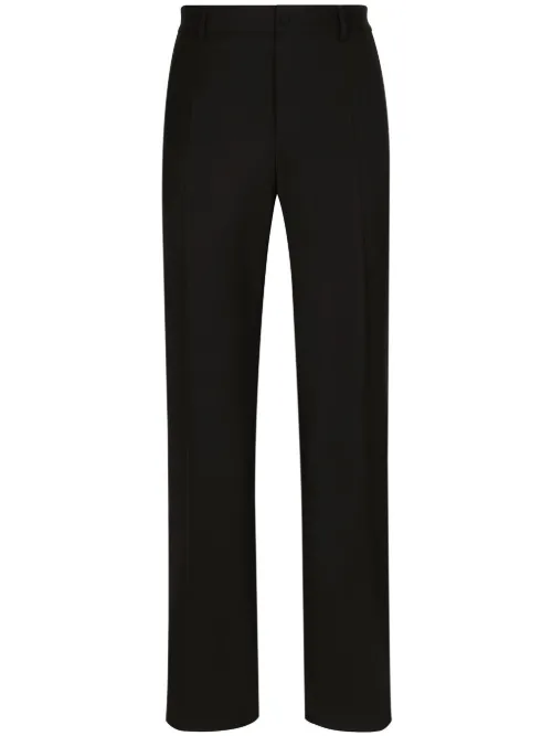 Pantalon en laine à coupe droite - Dolce & Gabbana - Modalova