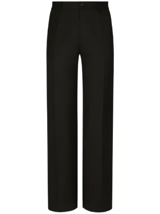 【Dolce&Gabbana】ウールストレートパンツ Dolce & Gabbana ストレートパンツ | ブラック | FARFETCH JP