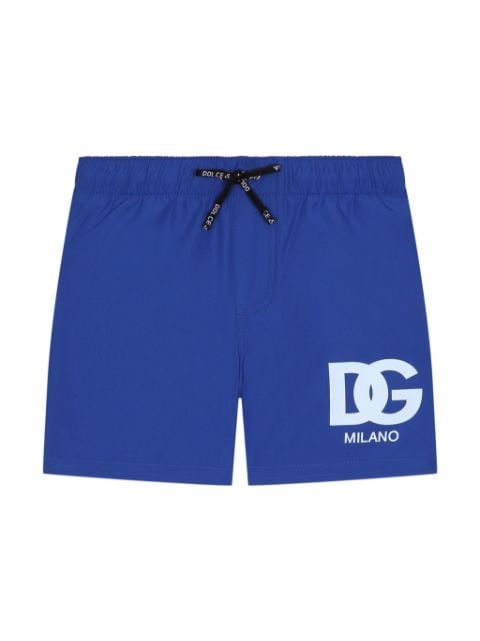 Dolce & Gabbana Kids logo-print swim shorts