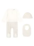 Dolce & Gabbana Kids logo-jacquard cotton gift set - Neutrals