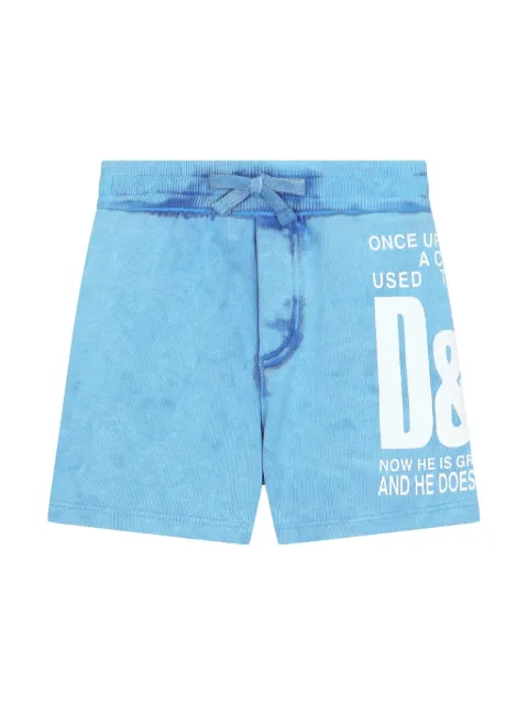 Dolce & Gabbana Kids shorts con logo estampado