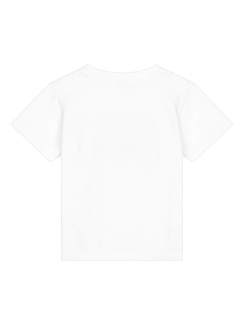 Dolce & Gabbana Kids T-shirt met logoprint Wit