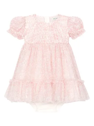Dolce & Gabbana Kids DG logo-print Tulle Dress | Pink | FARFETCH AO Dolce & Gabbana Kids DG logo-print Tulle Dress | Pink | FARFETCH AO