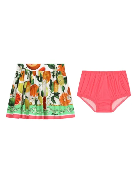 Dolce & Gabbana Kids graphic-print cotton miniskirt