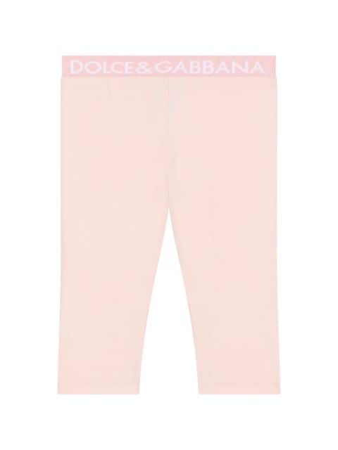 Dolce & Gabbana Kids 로고 웨이스트밴드 레깅스