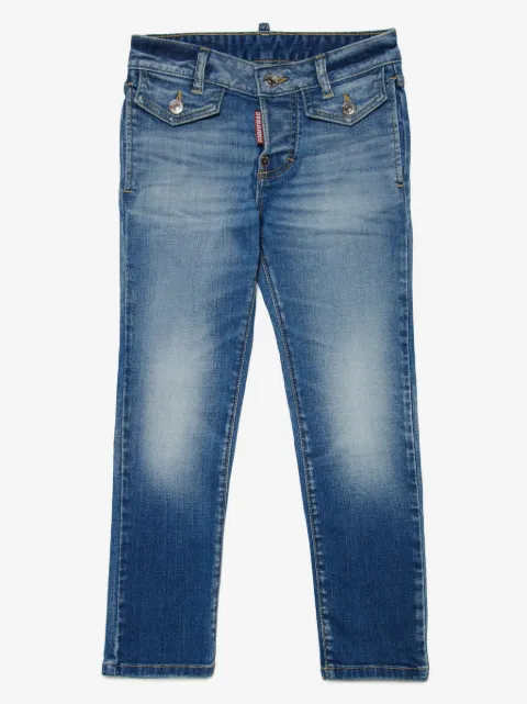 DSQUARED2 KIDS jeans slim con logo bordado