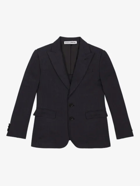 Dolce & Gabbana Kids blazer con solapa de pico y botones