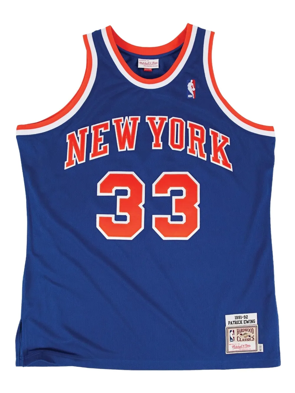 Mitchell & Ness Authentic Road "NBA NY Knicks 91 Patrick Ewing" vest Rood