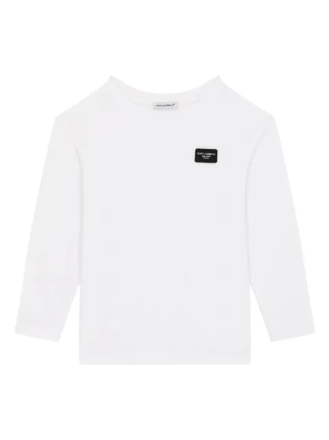 Dolce & Gabbana Kids logo-appliqué cotton T-shirt