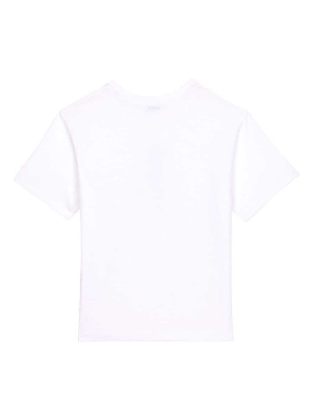 Dolce & Gabbana Kids DG anchor-print cotton T-shirt - Wit