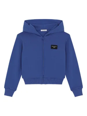 Dolce & Gabbana Kids DG-logo zip-up Hoodie | Black | FARFETCH