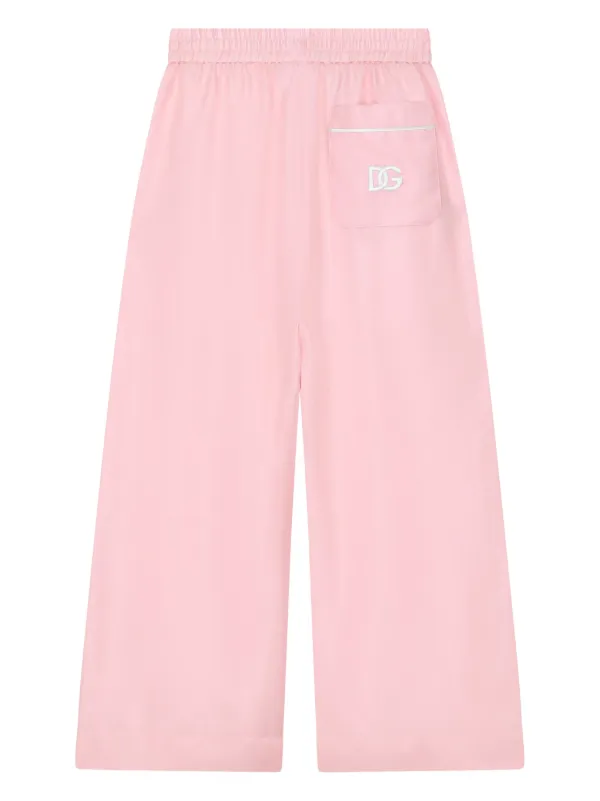Dolce & Gabbana PINK LOOSE-FITTING SILK TROUSERS パンツ Pink Loose-fitting silk trousers Dolce & Gabbana - Vitkac AS