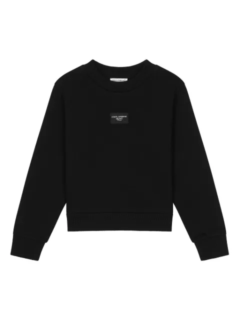 Dolce & Gabbana Kids logo-patch sweatshirt