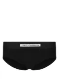 Dolce & Gabbana logo-waistband jersey trunks - Black