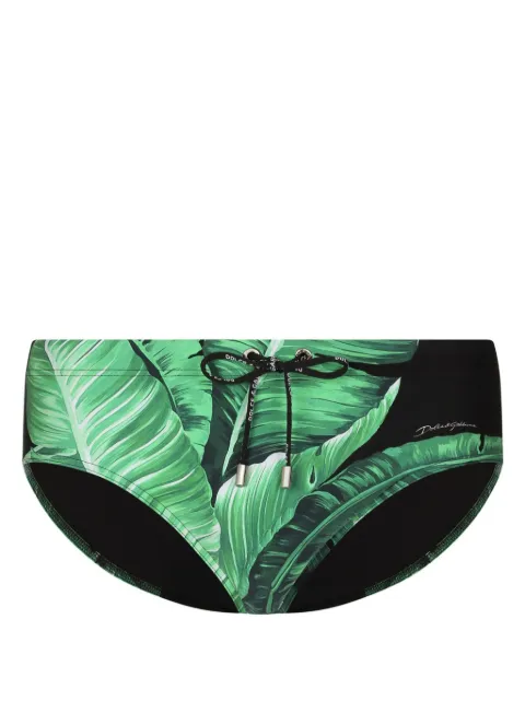 Dolce & Gabbana Sunga com estampa Banana Leaf