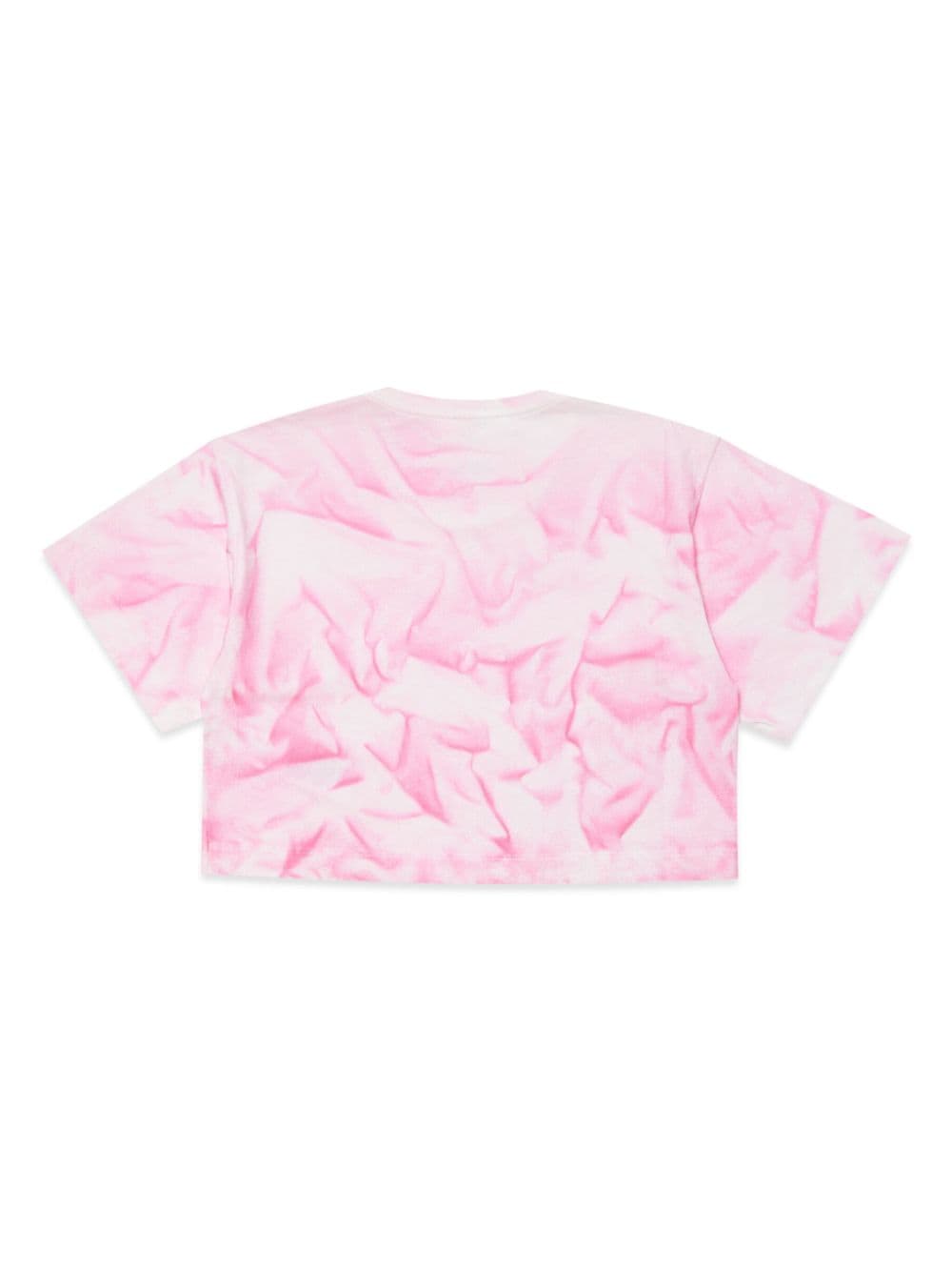 MM6 Maison Margiela Kids T-shirt met tie-dye print Roze