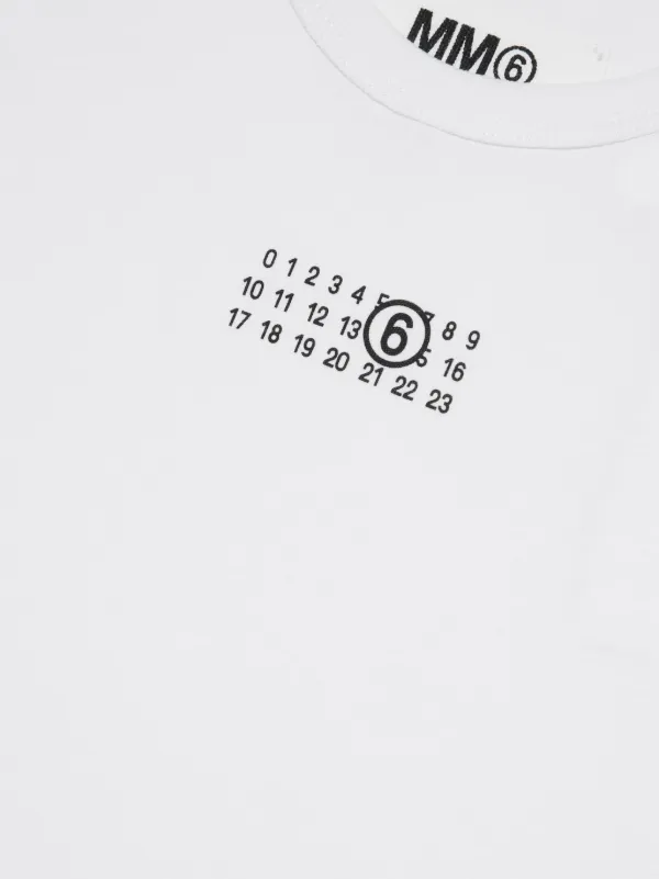 MM6 Maison Margiela Kids numbers-logo Cotton Jersey Tank Top MM6 Maison Margiela Kids numbers-logo Cotton Jersey Tank Top