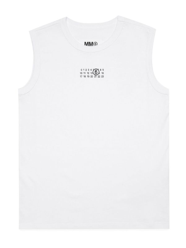 MM6 Maison Margiela Kids numbers-logo Cotton Jersey Tank Top - Farfetch