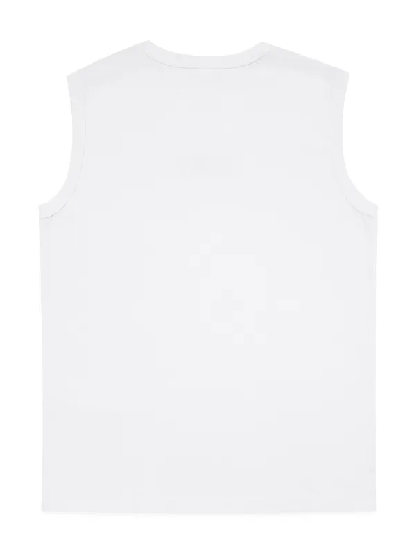 numbers-logo cotton jersey tank top